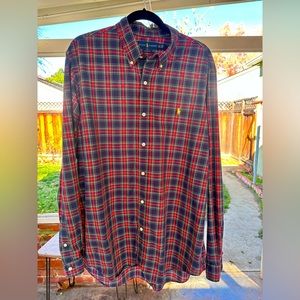 Ralph Lauren Men's Plaid Shirt - Sixe XL